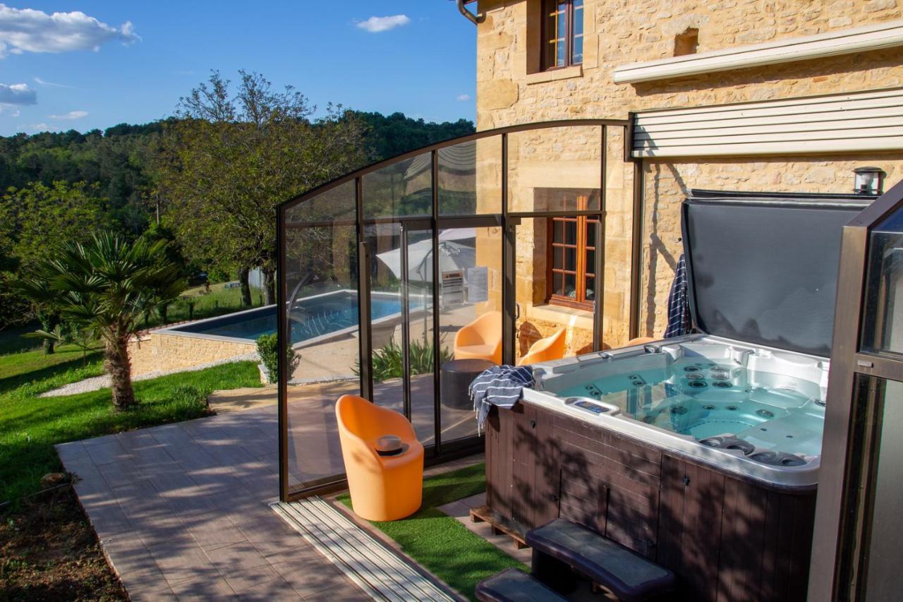Aux Bories De Marquay, Chambres D'Hotes B&B Avec Piscine Et Spa Pres De Sarlat Exterior foto