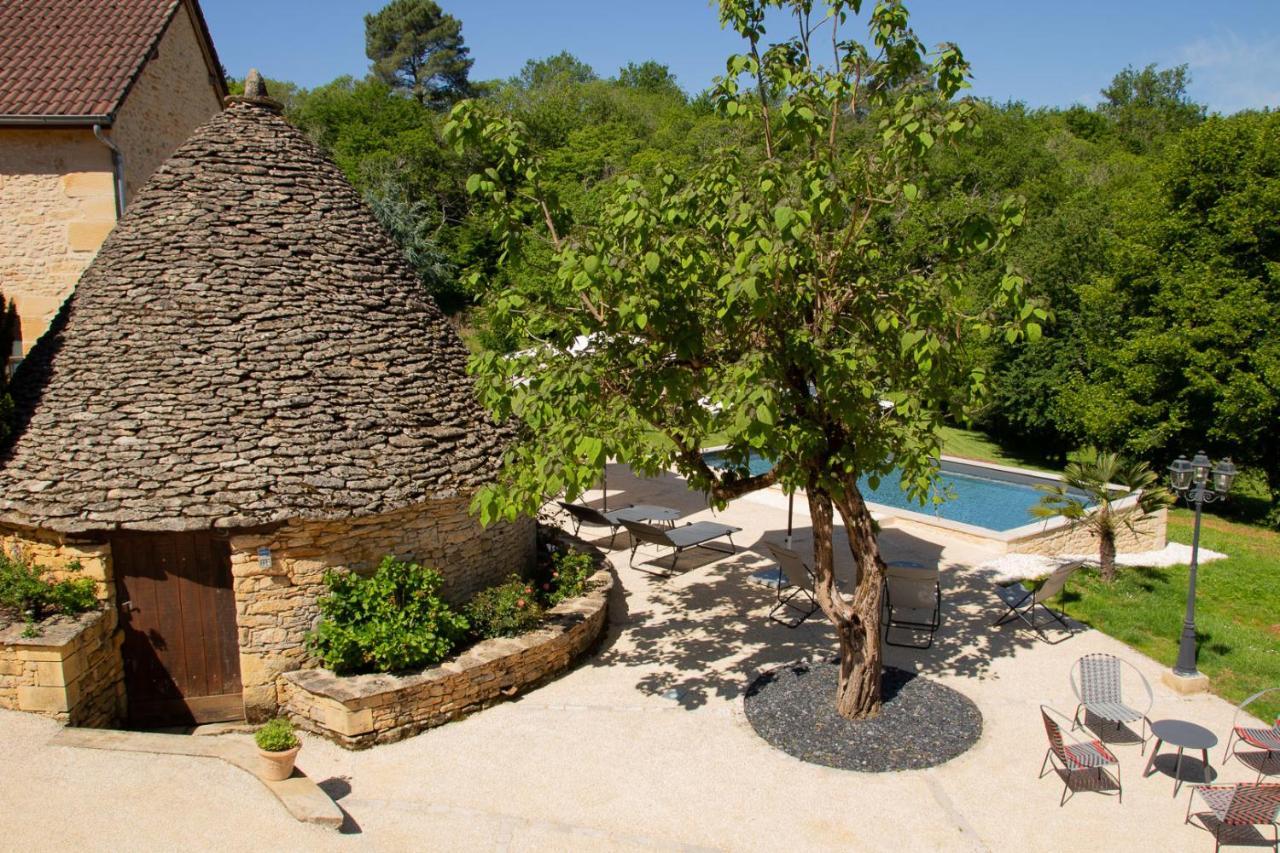 Aux Bories De Marquay, Chambres D'Hotes B&B Avec Piscine Et Spa Pres De Sarlat Exterior foto
